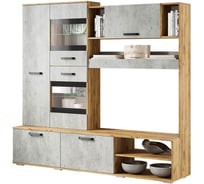 Гостиная Арника Трамп ЦС-05 секция центральная, крафт/бетон 00-00130899