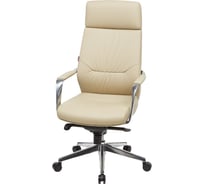 Кресло Easy Chair BNFcEСhair-570 МL кожа бежевая, хром 874813