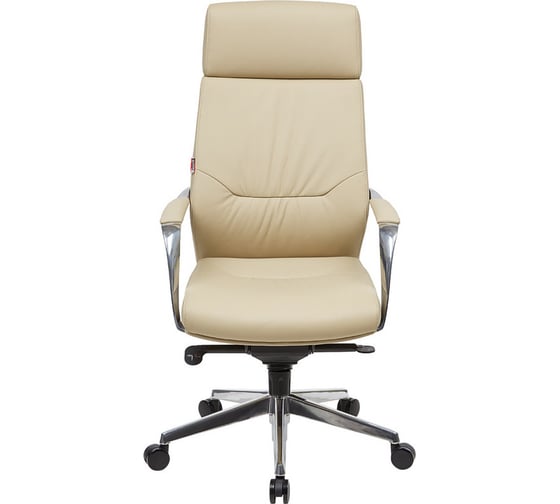 Кресло Easy Chair BNFcEСhair-570 МL кожа бежевая, хром 874813