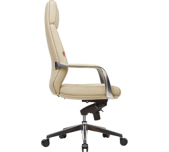 Кресло Easy Chair BNFcEСhair-570 МL кожа бежевая, хром 874813