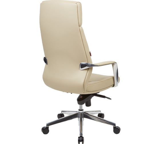 Кресло Easy Chair BNFcEСhair-570 МL кожа бежевая, хром 874813