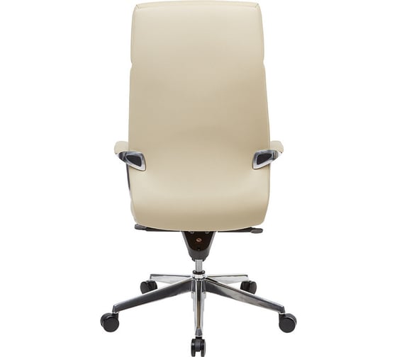 Кресло Easy Chair BNFcEСhair-570 МL кожа бежевая, хром 874813