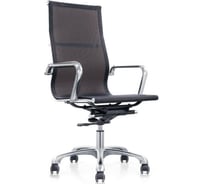 Кресло руководителя Easy Chair BNJl EChair-702 T net сетка черная, хром 298062