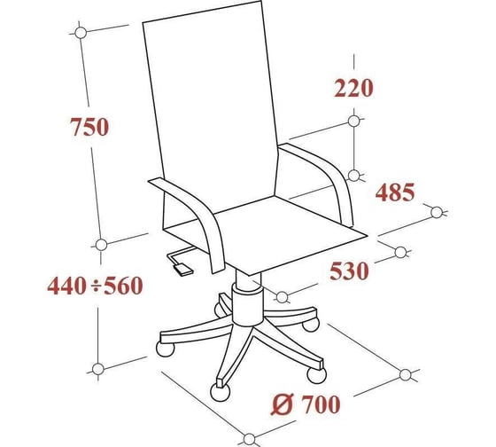 Кресло Easy Chair VBEChair-655 TTW11 ткань черный, пластик 1095202