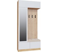 Прихожая Арника Руэлла Центральная секция дуб крафт золотой/белый 00-00142801