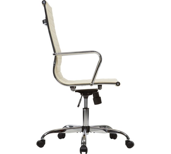Кресло руководителя Easy Chair BNHg EChair-707 TPU кожзам бежевый, хром 481272