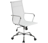 Кресло руководителя Easy Chair BNHg EChair-706 T NET сетка белая, хром 541767