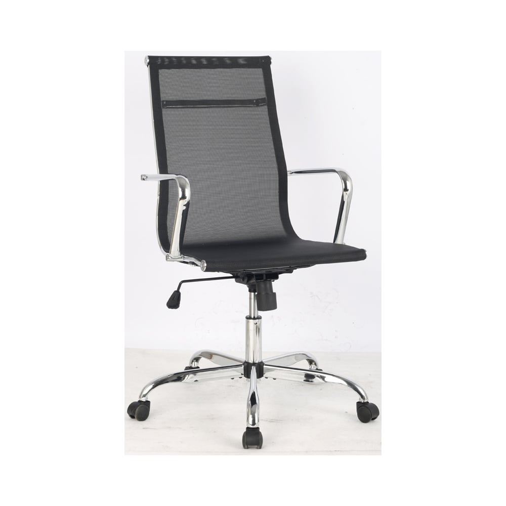 Кресло руководителя Easy Chair BNHg EChair-706 T net сетка черная, хром ...