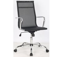 Кресло руководителя Easy Chair BNHg EChair-706 T net сетка черная, хром 481269
