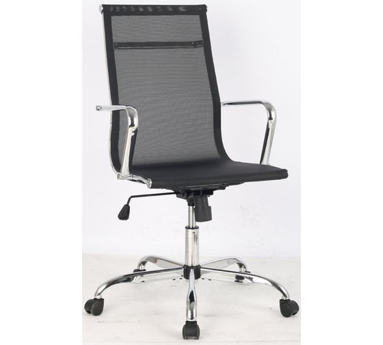 Кресло руководителя Easy Chair BNHg EChair-706 T net сетка черная, хром 481269 1