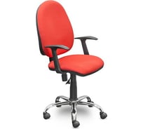 Кресло Easy Chair UPEChair 223 PC ткань красная С02, хром,1 шт 754096