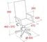Кресло Easy Chair UPEChair 223 PC ткань синяя С06, хром 754095 2
