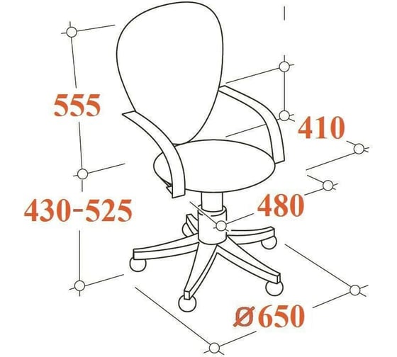 Кресло Easy Chair VBEChair-224 DSL PPU к/з черный, хром 979625