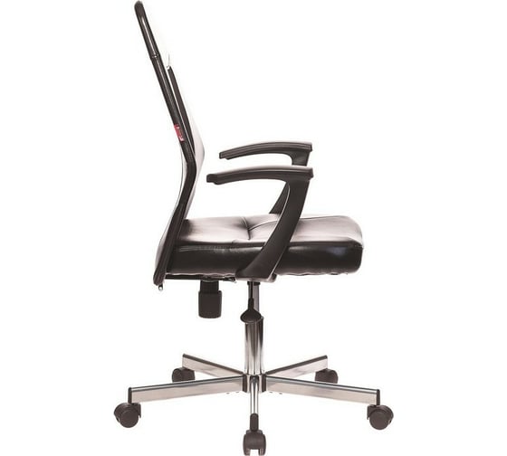 Кресло Easy Chair VBEChair-225 DSL PTW кожзам, черный, сетка черная, хром 979629
