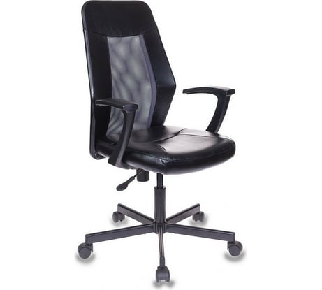 Кресло Easy Chair VBEChair-225 PTW кожзам, черный, сетка серая TW-04 795404