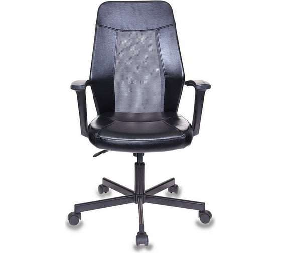 Кресло Easy Chair VBEChair-225 PTW кожзам, черный, сетка серая TW-04 795404