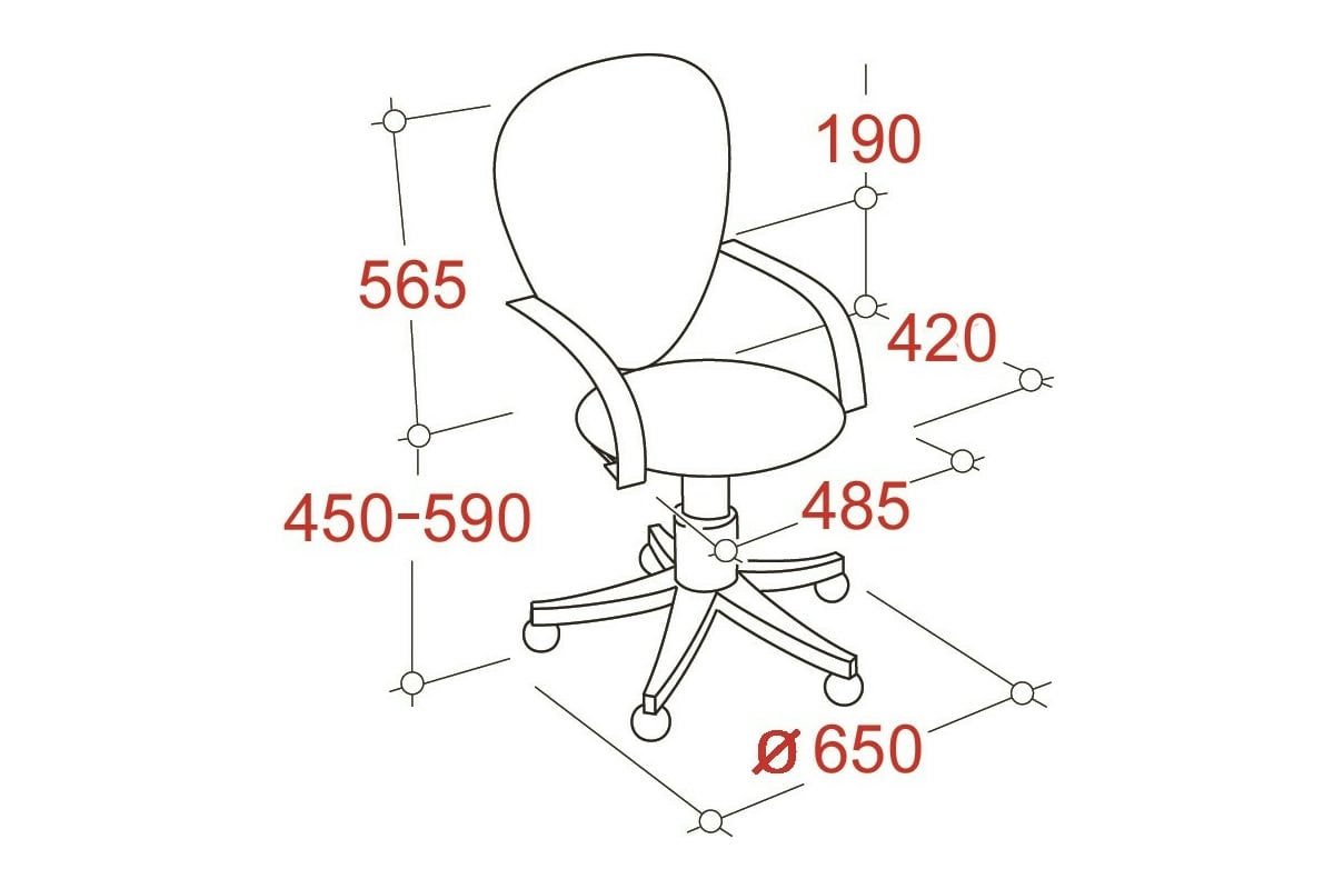 Кресло Easy Chair VBEChair-225 PTW кожзам, черный, сетка черная 794291 ...