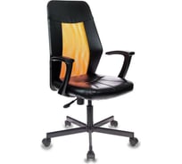 Кресло Easy Chair VBEChair-225 PTW кожзам черный, сетка оранжевая TW38-3 794292