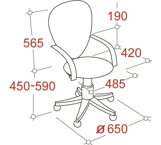 Кресло Easy Chair VBEChair-225 PTW кожзам черный, сетка оранжевая TW38-3 794292