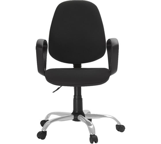 Кресло Easy Chair FAEChair-222 PC ткань черная ТК1, Silver 622253 1