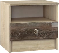 Тумба прикроватная Арника Спальня Мадлен дуб сонома/МДФ дуб шале мореный 00-00006187