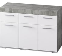 Комод Арника Инстайл КМ-03 бетон/белый 00-00130880