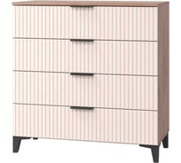 Комод Арника Тоскана 4 ящика, дуб табачный, бисквит 00-00029122