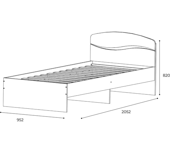 Кровать Арника Валенсия 90x200 см Н000538