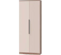 Шкаф для платья и белья Арника Тоскана Прихожая с выдвижной штангой, дуб табачный/бисквит 00-00105438