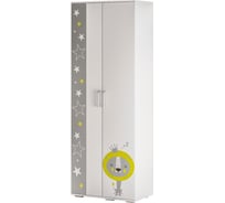 Шкаф для одежды Арника Трио ШК-09 белый/звездное детство 00-00011737