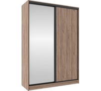 Шкаф-купе Арника 1600 Домашний зеркало/лдсп, дуб табачный Craft 00-00012362