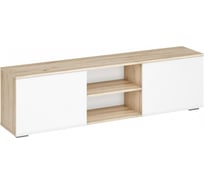 ТВ-тумба Woodville Алетра ТБ01-1600 дуб крафт серый/глянец белый 580875