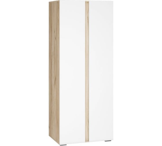 Шкаф Woodville Алетра ШК-800 дуб крафт серый/глянец белый 580876 1