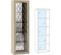 Пенал-витрина Гостиная Арника Ливорно ЛШ-8 дуб сонома 00-00005573