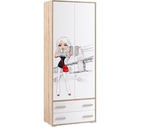 Шкаф для одежды Арника Бланка 2-х дв. фотопечать Н000280