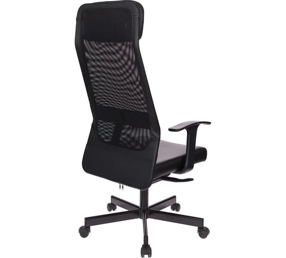 Кресло Easy Chair VBEChair-651 TPU кожзам черный, сетка черая, металл 794760
