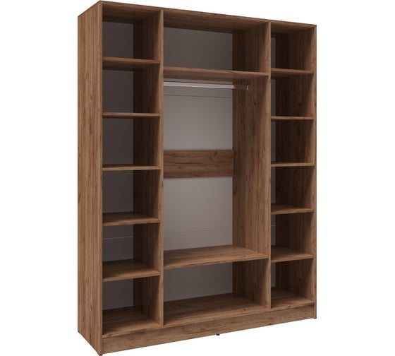 Шкаф Арника Вегас 1600 дуб крафт табачный/дуб крафт белый 00-00129300