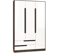 Шкаф  Арника Спальня Гавана 3х ств. венге/белый акрил 00-00003771