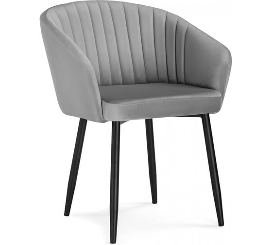 Кресло Woodville Корсо темно-серое/черное 576741 1