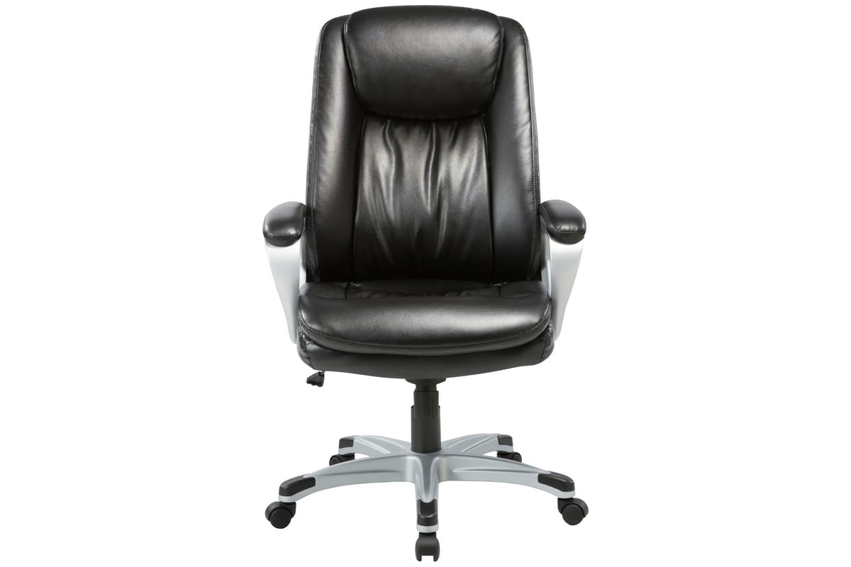 Кресло для руководителя easy chair 584 tr черное рециклированная кожа металл