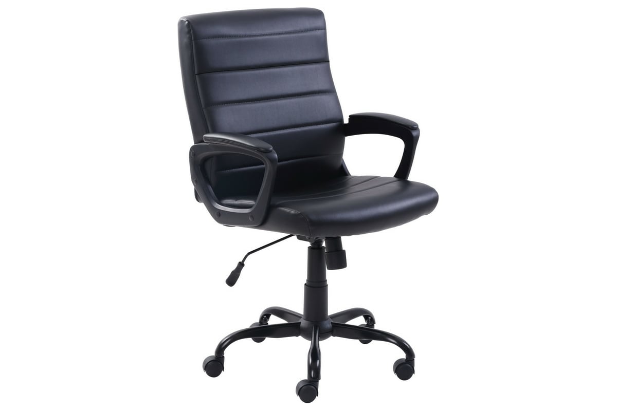 Кресло для руководителя easy chair 584 tr черное рециклированная кожа металл