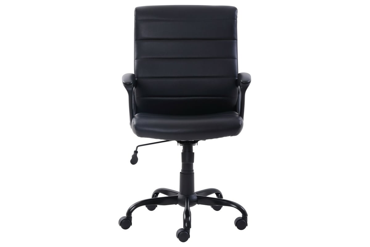 Кресло для руководителя easy chair 584 tr черное рециклированная кожа металл