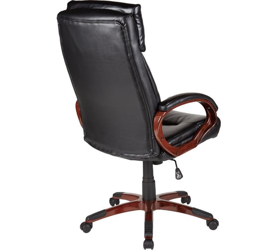 Кресло руководителя Easy Chair BNDt EChair-628 TR рециклированная кожа, черный 412367