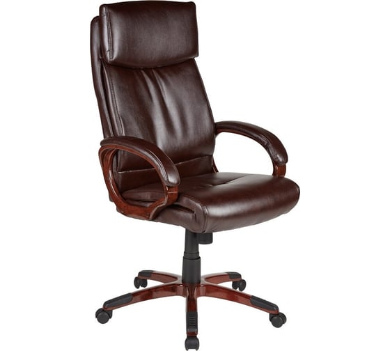 Кресло руководителя Easy Chair BNDt EChair-628 TR рециклированная кожа, коричневый 412366 1