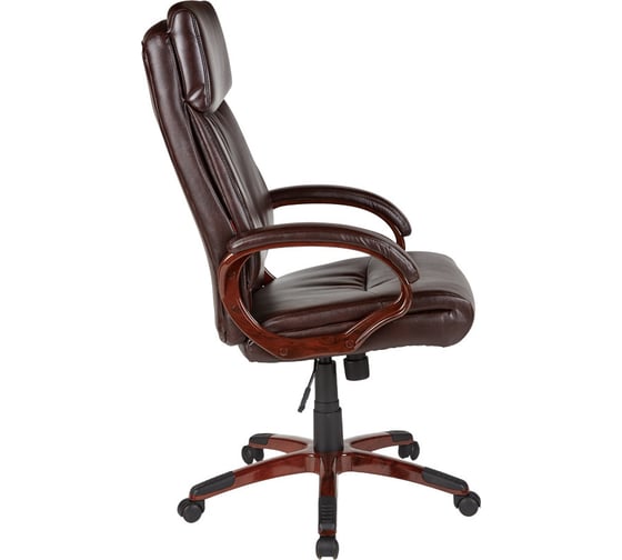 Кресло руководителя Easy Chair BNDt EChair-628 TR рециклированная кожа, коричневый 412366