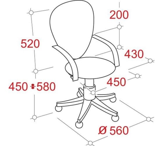 Кресло Easy Chair UAEChair EC Pegaso GTP ткань С38 серая 961318