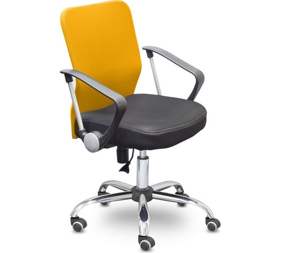 Кресло Easy Chair UPEChair-203 PTW net ткань черная, сетка оранжевая, хром 289488 1