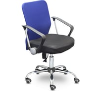 Кресло Easy Chair UPEChair-203 PTW net ткань черная, сетка синяя, хром 289487
