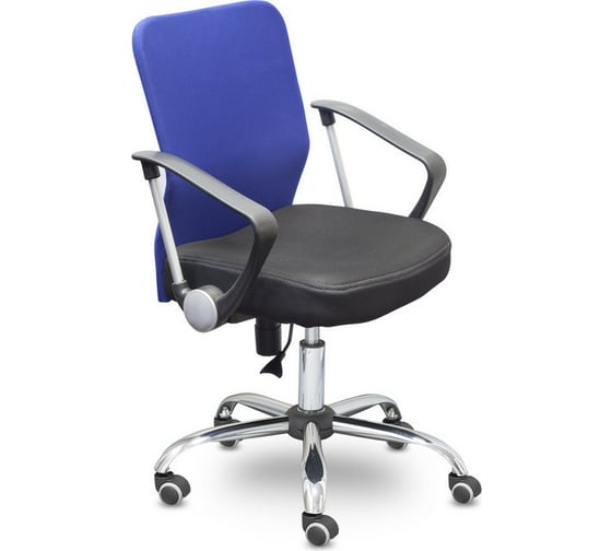 Кресло Easy Chair UPEChair-203 PTW net ткань черная, сетка синяя, хром 289487