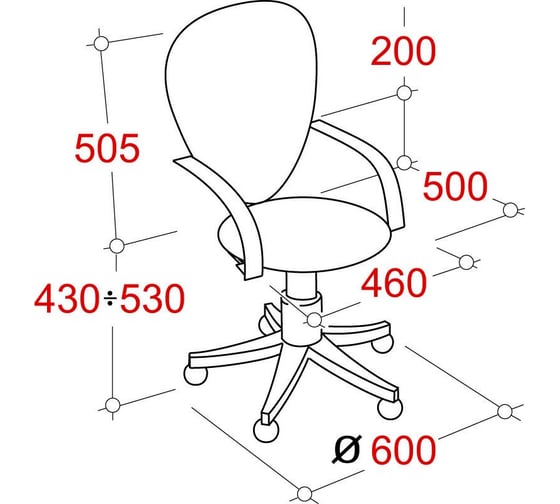 Кресло Easy Chair BNCmEChair- 316 TTW net пластиковый черный ,ткань черная/сетка синяя 402453